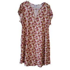 Sweetkie Dress 1x Cap Sleeve Floral Pockets